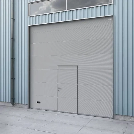 Промышленные ворота ProTrend 4500x4200мм с электродвигателем и калиткой