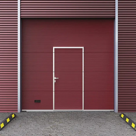 Промышленные ворота ProPlus 3000x3000мм с электродвигателем и калиткой