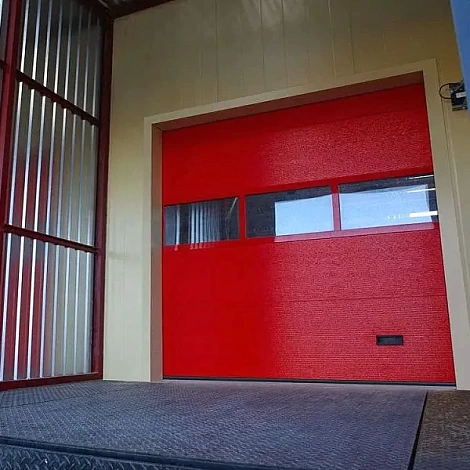 Промышленные ворота ProTrend 3000x2500мм с электродвигателем и панорамной панелью